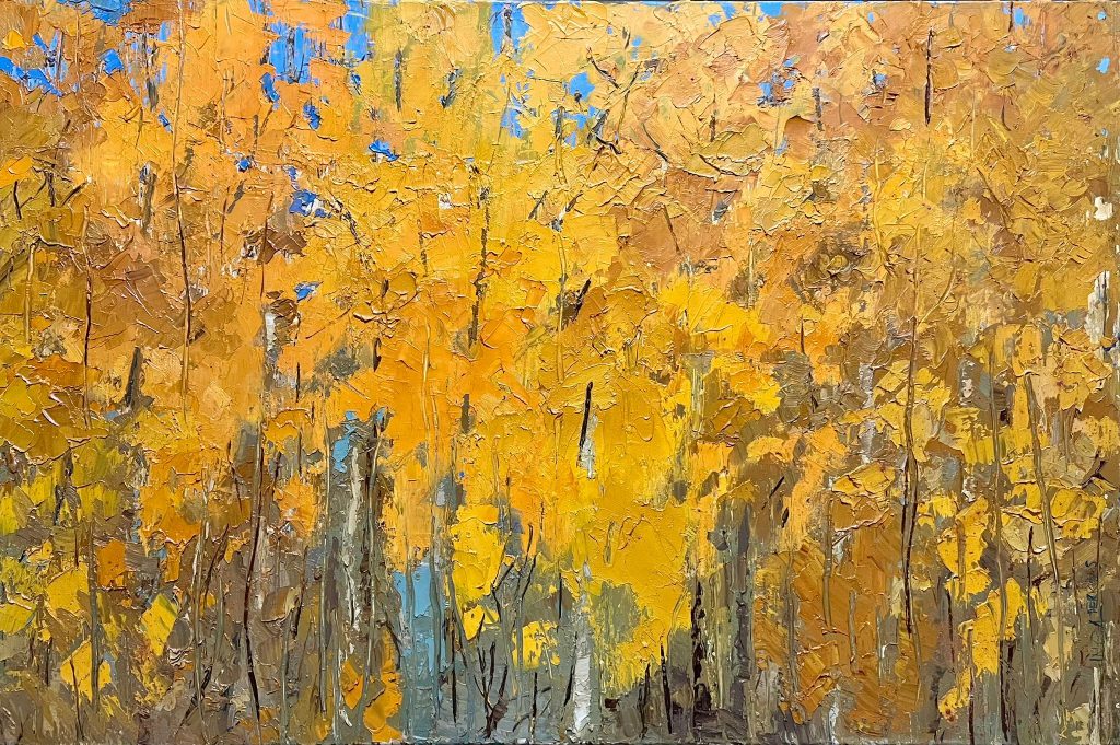 Autumn birches
